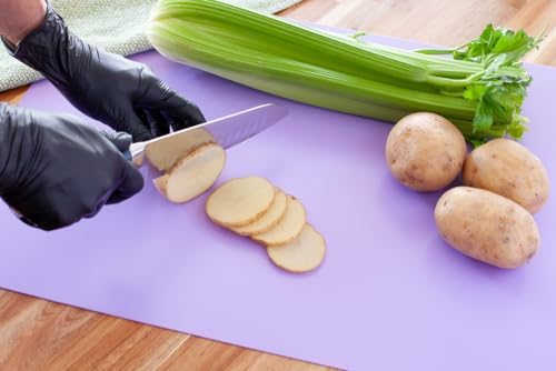 RW Base 24 Inch x 18 Inch Flexible Cutting Boards, 1 Includes 4 Mats Cutting Mats For Cooking - Dishwashable, Assorted Colors, Plastic Cutting Board Set, For Kitchen, - Restaurantware