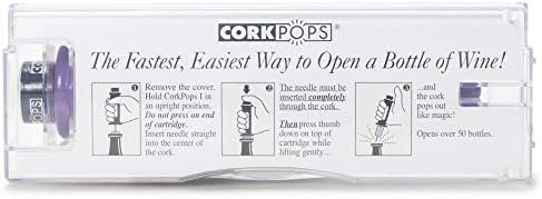 Cork Pops Lime Green 6.5 Inch Original Wine Bottle Opener