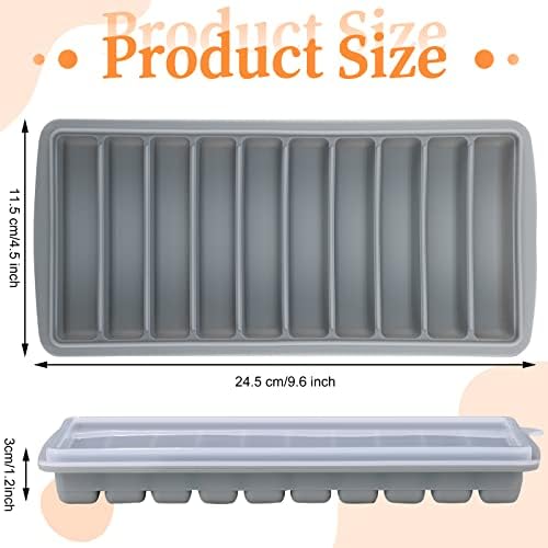Eaasty 2 Pcs Breastmilk Freezer Storage Baby Food Milk Freezer Trays, Gray