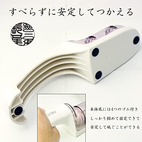Nagao Tsubamesanjo Knife Sharpener, Double Sharpener, Rough Sharpener (Diamond), Finishing Sharpener (Ceramic), Double-edged, Made in Japan