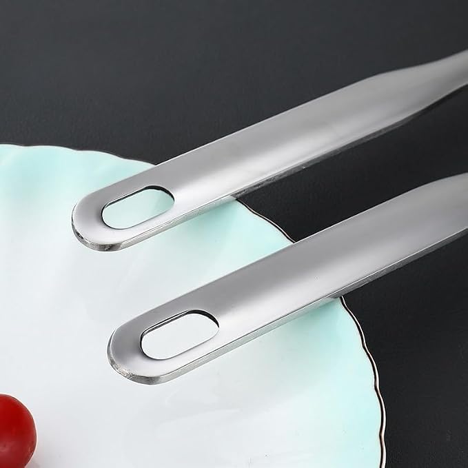 IMEEA Large Cooking Spoon SUS304 Stainless Steel Metal Serving Spoon for Mixing, 12.8-Inch