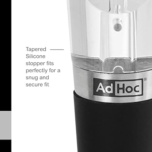 AdHoc 2 in 1 Aerator Pourer and Red Wine Decanter - Wine Dispenser Accessory - Aerator Tool for Wine Bottles - Wine Preserver Gadget - Non-Drip Pourer Device - Gift for Wine Lovers
