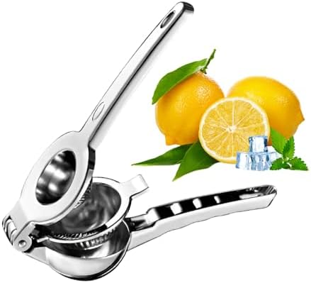 Stainless Steel Juicer Hand Press-Heavy Duty Hand Juicer Manual Juicer Handheld Squeezer Press For Lemon Pomegranate Orange-Kitchen Tool (Stainless steel-B)