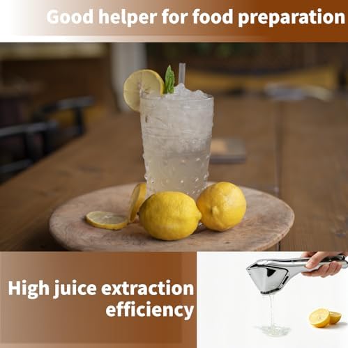 Lemon Squeezer Stainless Steel & Zesters,Stainless Steel Lemon Juicer.Flat, Foldable, Space-Saving Manual Juicer Hand Press with Seed Filter Function,Lime Squeezer,citrus peeler for cocktails
