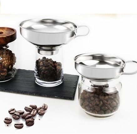 Stainless Steel Canning Funnel Wide Mouth Large Funnel Wide Mouth Funnel for Mason Jar Funnel Wide Funnel for Canning (Wide Mouth Funnel Set)