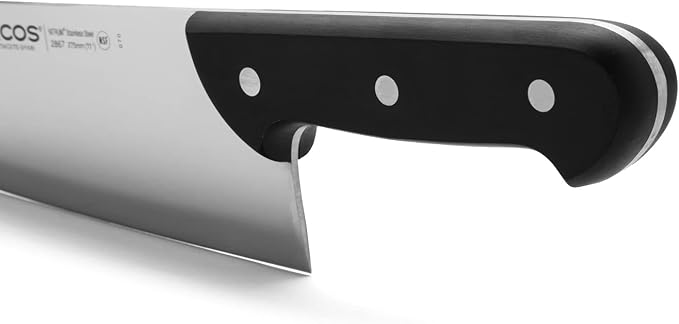 Arcos Butcher Knife Stainless Steel. 275mm blade. Professional Cooking Knife For Cutting Meat, Fish and Vegetables. Ergonomic Polyoxymethylene Handle. Series Universal. Color Black.