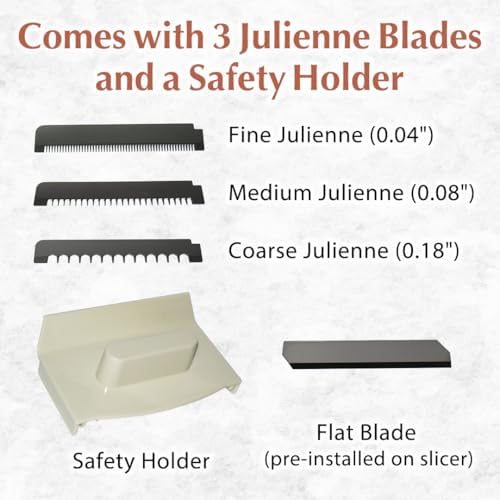 TIKUSAN SAMURAI Slicer Japanese Mandoline Vegetable Slicer Made in Japan Adjustable Slice Thickness Stainless Steel Blade (Wide)