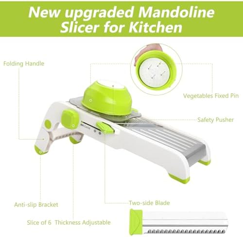 Mandoline Slicer for Kitchen, Adjustable Vegetable Potato Slicer
