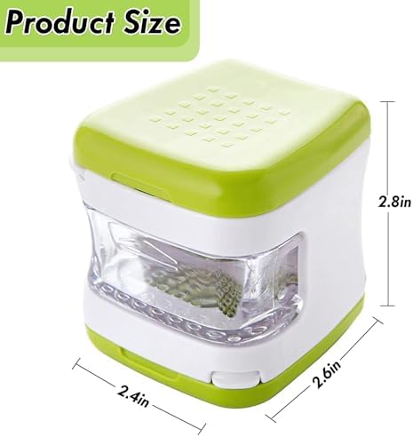 Kitchen Innovations Garlic Press and Chopper with Stainless Steel Blades Small Garlic Slicer for Mincer Ginger Fruit Kitchen Tool