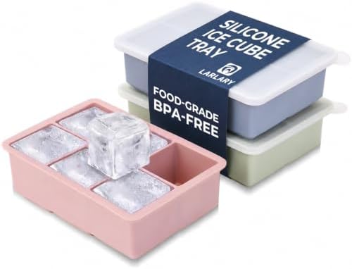 Large Silicone Ice Cube Trays(3 Pack)
