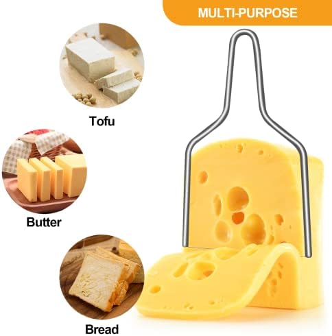 KIBBEH 4 Pcs Stainless Steel Cheese Slicer