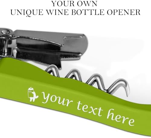 Custom Wine Bottle Opener, Stainless Steel Wine Key Corkscrew w/Foil Cutter