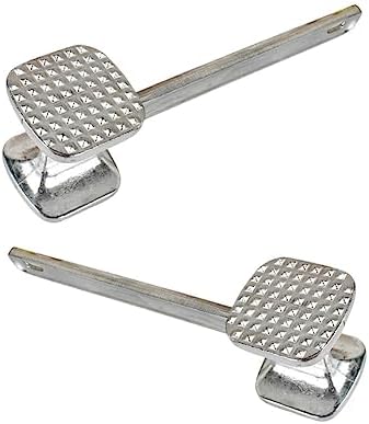 MAGICLULU 2 pcs Heavy Duty Meat Tenderizer Tool Dual Sided Meat Mallet Hammer for Tenderizing Steak Chicken and Fish with Comfortable Grip Handle for Kitchen Use