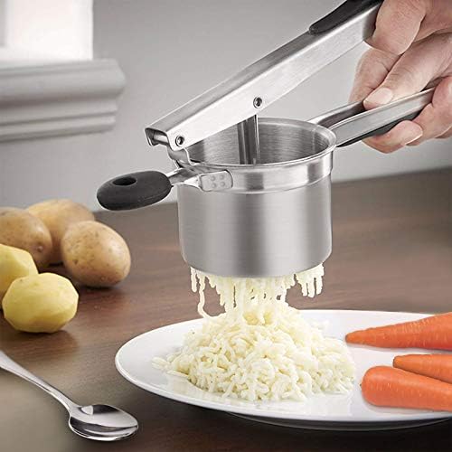 Generic AMAZINGCATS Stainless Steel Potato Ricer, Potato Masher, Potato Press with Anti-Slide Handle, Baby Food Potato Ricer, Ricer Kitchen Tool for Vegetable and Fruit.