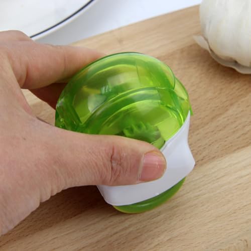 Garlic Chopper Roller – Manual Food Chopper with Stainless Steel Blades, Hand Garlic Mincer Tool & Veggie Cutter – Kitchen Gadget for Chopped Garlic, Onion, Herbs, Nuts, Salad & More