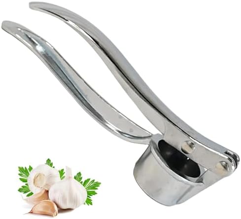 Armo® Stainless Steel Garlic Press Mincer Crusher Tool Professional Garlic Press Garlic Chopper Metal Garlic Crusher