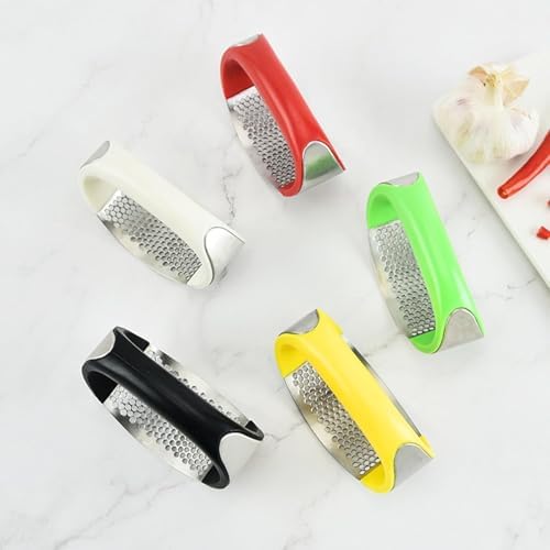 Garlic Crusher & Ginger Crusher Combo, Manual Garlic Press Stainless Steel, Pack of 2 (Multicolor)