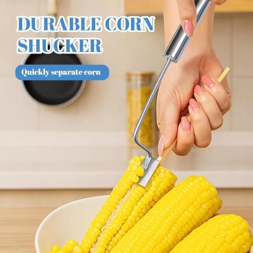 Corn Peeler for Corn on the Cob, Stainless Steel Corn Stripper Tool