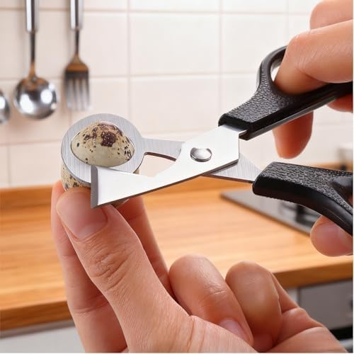 9 Pack Quail Egg Scissors - Stainless Steel Quail Scissors 9 Color for Quail Eggs