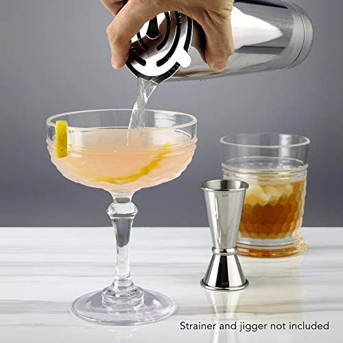 PG Boston Cocktail Kit - 2PC Premium Stainless Steel Shaker Set - 30oz Gloss Finish 2-Piece Shaker - Bartender Kit