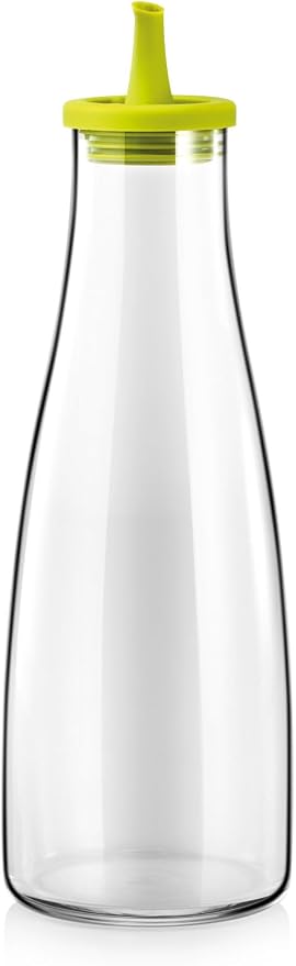 Tescoma Oil Dispenser Bottle with infuser 17 oz, with no-drip Spout, made of glass