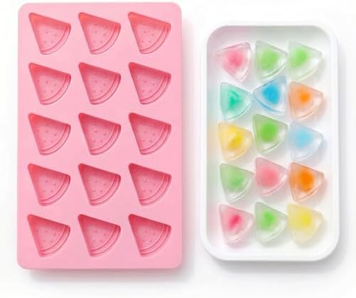 Watermelon Ice Cube Trays,Fruits Silicone Ice Trays,Ice Molds (Watermelon)