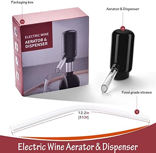 BLUBYEES Electric Wine Aerator and Automatic Wine Dispenser