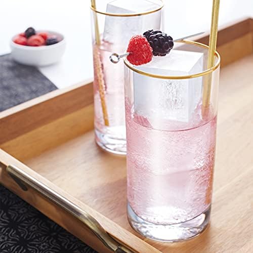 ZOKU Jumbo Ice Cube Trays, Set of 2 Silicone Molds with Lids, BPA-Free