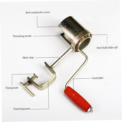 Hand Crank Corn Sheller Metal Dry Corn Cob Stripper Efficient Peeling Corn Peeler with Comfortable Handle for Farms and Families Hand Corn Sheller Corn Thresher Corn Peeler Corn Cob Stripper