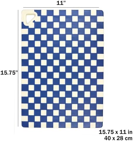 16" x 11" Reversible Durable Kitchen Cutting Board, Chopping, Dishwasher Safe, BPA-Free