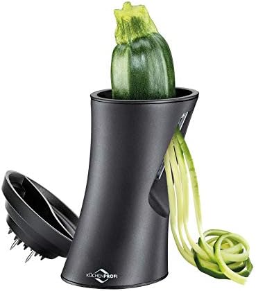 KÜCHENPROFI JULIENNA Vegetable Spiralizer – Handheld Spiral Cutter for Zucchini Noodles & Vegetable Pasta, Dual Blade Julienne Slicer, Dishwasher Safe