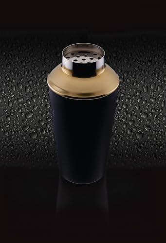 KitchenCraft BarCraft Luxury Stainless Steel Cocktail Making Kit - Brass Finish (3-Piece Gift Set)
