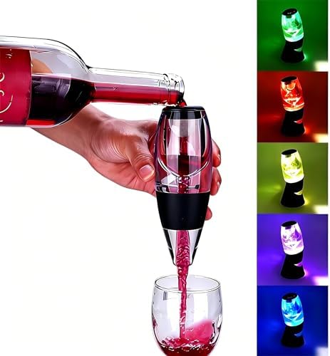 Premium Wine Aerator Pourer with LED Light and Sediment Filter