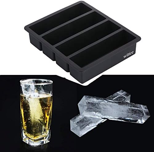 Silicone Ice Cube Trays Large for Whisky(2-Pack) - Butter Mold,With Easy Release Ice Cubes for Whiskey and For Cocktail,Food Grade