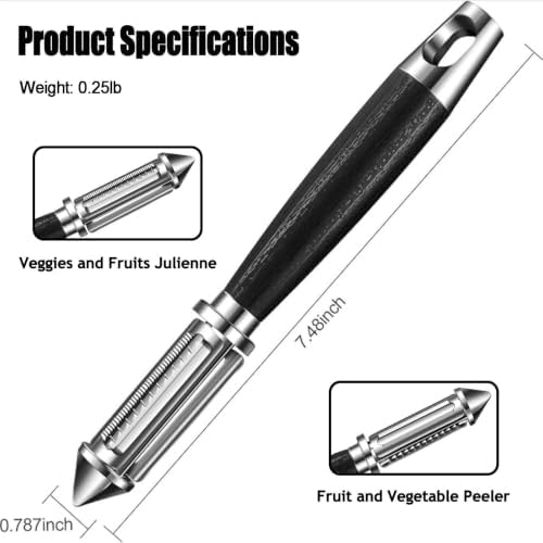 Vegetable Peeler with Wooden Handle,julienne peeler for Potato Fruit