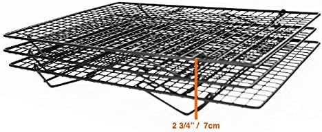 Sunflair Professional Grade 3 Tier Cross Grid Cooling Rack (set of 3)