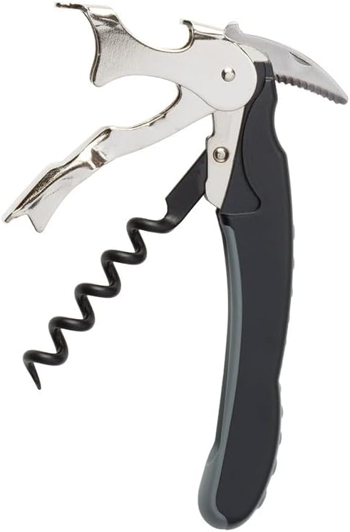 Murano Double Power waiter's corkscrew (Black)