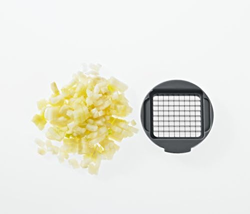 LURCH Germany 3-in 1 Garlic Chopper and Press (Grey)