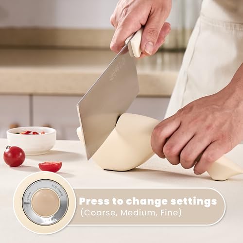 3‑Stage Manual Kitchen Knife Sharpener, Diamond & Ceramic Blade Sharpener