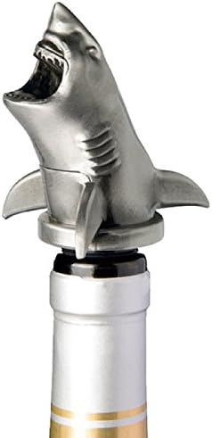 Stainless Steel Shark Wine Aerator Pourer - Deluxe Decanter Spout for Robust Red and White Wine - Pour Amore Bottle Pourer/Stopper & Air Diffuser by Chris's Stuff