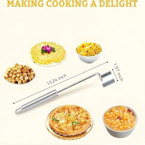 Corn Peeler for Corn on the Cob, Stainless Steel Corn Stripper Tool