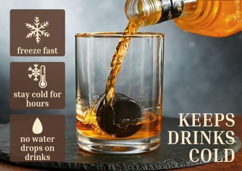 Onebttl Whiskey Gifts for Men, Whiskey Rocks with Initials Set of 6, Bourbon Chilling Stones for Whisky Lovers with Gift Box for Christmas, Father's Day, Retirement, K