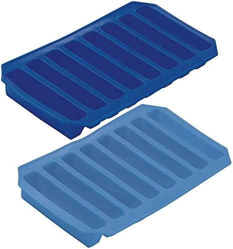 Prepworks by Progressive Flexible Ice Sticks Trays - Set of 2, Ice Cube Tray, Cylinder Ice Cubes, Silicone Tray