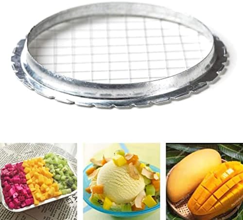 Fruit Bucket Cutter, Stainless Steel Egg Chopper, Boiled Egg Slicer and Separator, Egg Cutter Tool, Kitchen Utensils and Gadget