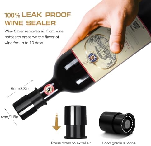 BLUBYEES Electric Wine Aerator and Automatic Wine Dispenser