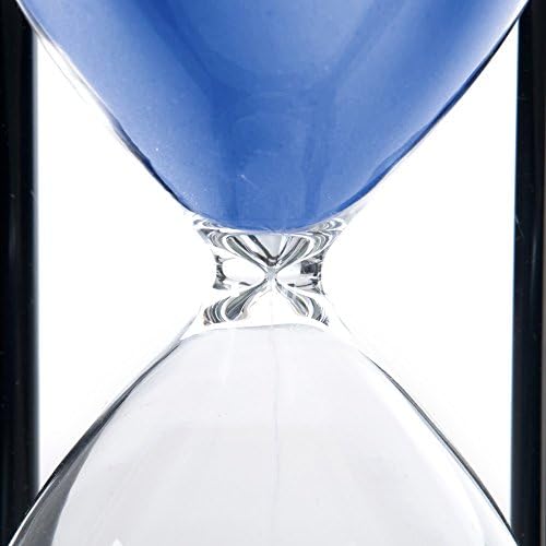 60 Minutes Hourglass, Wood Sand Timer, Blue