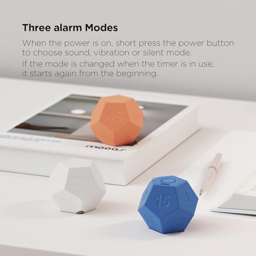 mooas Dodecagon Time Ball Rechargeable Mini Timer (Blue)
