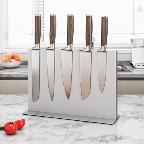 THMINS Stainless Steel Magnetic Knife Holder, Magnetic Knife Block