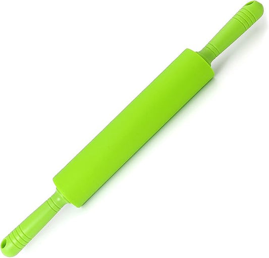 Large Size Non-stick Silicone Rolling Pin Fondant DIY Kitchen Dumpling Roller Cake Noodles Bakeware Tools Kitchen Pizza Dough Roller Pin For Baking Large For Home
