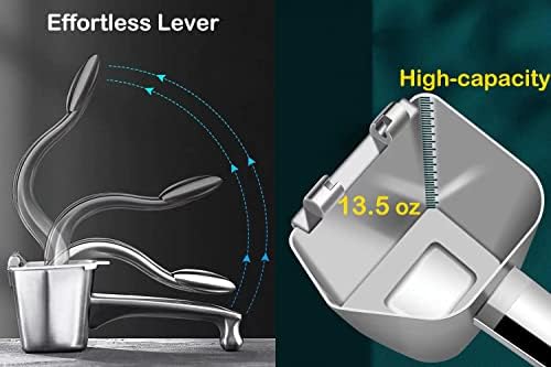 Real Stainless Steel Lemon Squeezer Citrus Juicer Hand Press Heavy Duty Manual Squeeze Juice Extractor Maker Orange Lime Grapefruit Presser